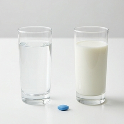 Comment prendre le viagra avec de l'eau ou du lait ?